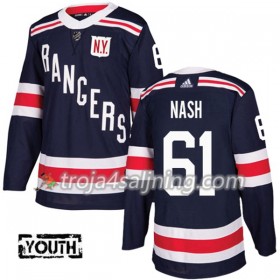 New York Rangers tröja Rick Nash 61 Adidas 2017-2018 Marinblå 2018 Winter Classic Authentic - NHL Tröjor Barn